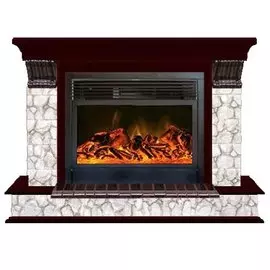 Электрокамин с широким очагом 2D Glenrich