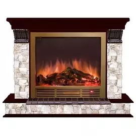 Электрокамин с широким очагом 2D Glenrich