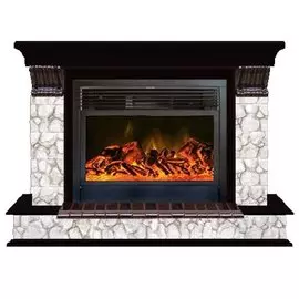 Электрокамин с широким очагом 2D Glenrich