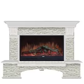 Электрокамин с широким очагом 2D Glenrich