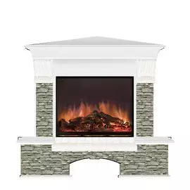 Электрокамин с широким очагом 2D Glenrich