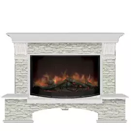 Электрокамин с широким очагом 2D Glenrich
