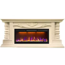 Электрокамин с широким очагом 2D Glenrich