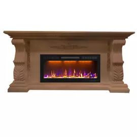 Электрокамин с широким очагом 2D Glenrich