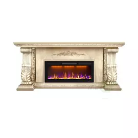 Электрокамин с широким очагом 2D Glenrich