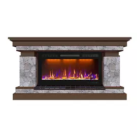 Электрокамин с широким очагом 2D Glenrich