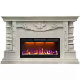 Электрокамин с широким очагом 2D Glenrich