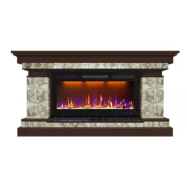 Электрокамин с широким очагом 2D Glenrich