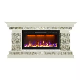 Электрокамин с широким очагом 2D Glenrich