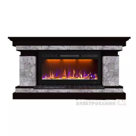 Электрокамин с широким очагом 2D Glenrich
