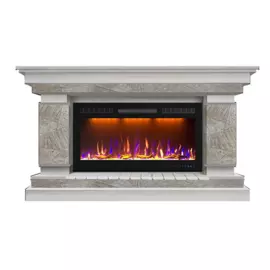 Электрокамин с широким очагом 2D Glenrich