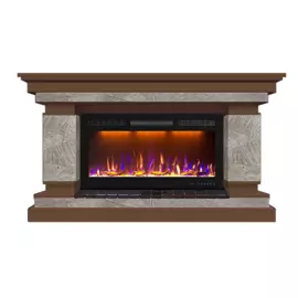 Электрокамин с широким очагом 2D Glenrich