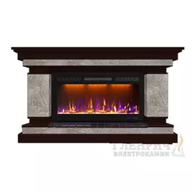 Электрокамин с широким очагом 2D Glenrich