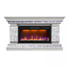 Электрокамин с широким очагом 2D Glenrich