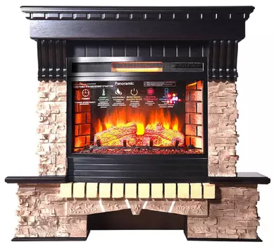 Электрокамин с широким очагом 2D InterFlame