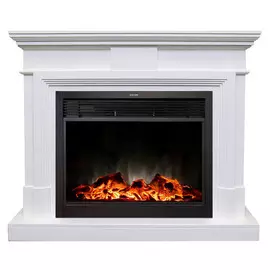 Электрокамин с широким очагом 2D Real-Flame