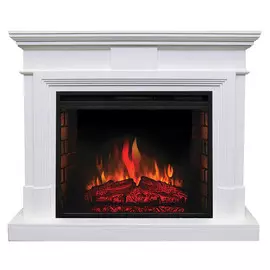 Электрокамин с широким очагом 2D Real-Flame