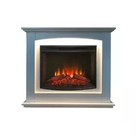 Электрокамин с широким очагом 2D Real-Flame