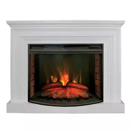 Электрокамин с широким очагом 2D Real-Flame