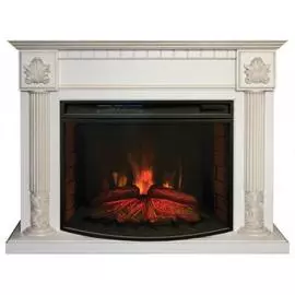 Электрокамин с широким очагом 2D Real-Flame