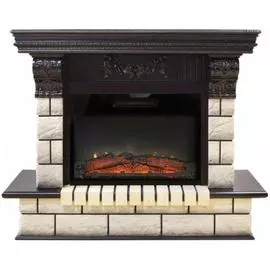 Электрокамин с широким очагом 2D Real-Flame