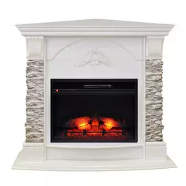 Электрокамин с широким очагом 2D Real-Flame