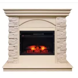 Электрокамин с широким очагом 2D Real-Flame