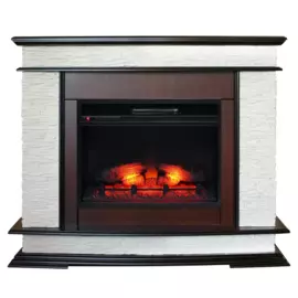 Электрокамин с широким очагом 2D Real-Flame