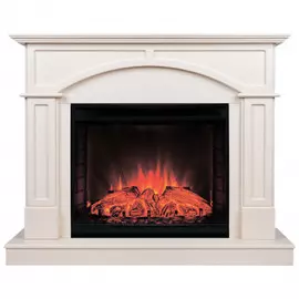 Электрокамин с широким очагом 2D Real-Flame