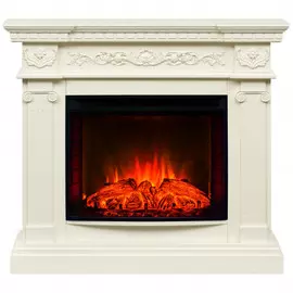 Электрокамин с широким очагом 2D Real-Flame