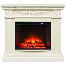 Электрокамин с широким очагом 2D Real-Flame