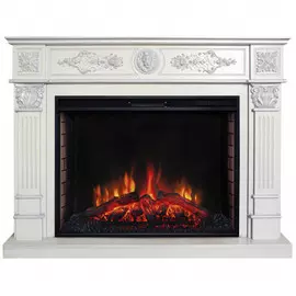 Электрокамин с широким очагом 2D Real-Flame