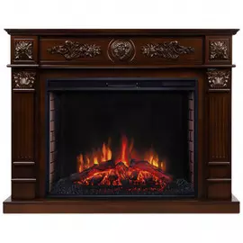 Электрокамин с широким очагом 2D Real-Flame