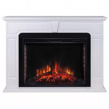 Электрокамин с широким очагом 2D Real-Flame