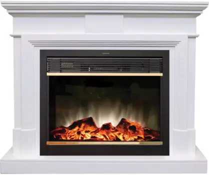 Электрокамин с широким очагом 2D Real-Flame