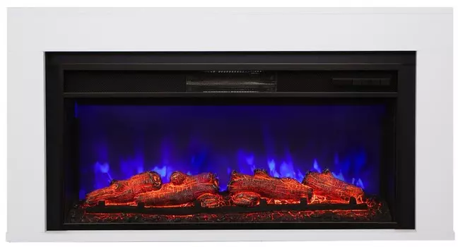 Электрокамин с широким очагом 2D Real-Flame