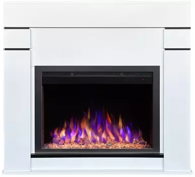 Электрокамин с широким очагом 2D Real-Flame