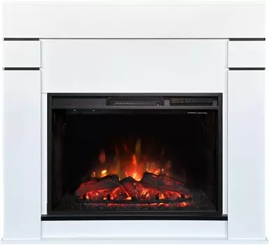 Электрокамин с широким очагом 2D Real-Flame