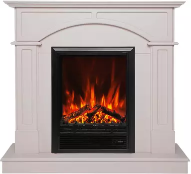 Электрокамин с широким очагом 2D Real-Flame