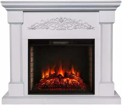 Электрокамин с широким очагом 2D Real-Flame