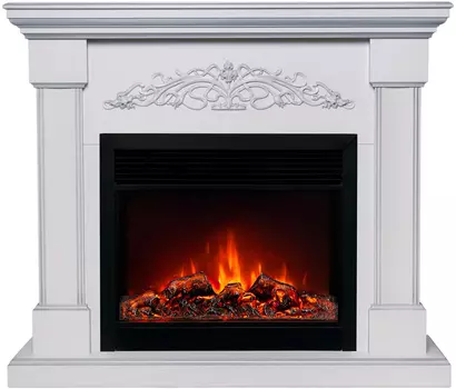 Электрокамин с широким очагом 2D Real-Flame