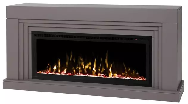 Электрокамин с широким очагом 2D Real-Flame