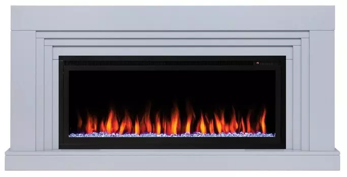 Электрокамин с широким очагом 2D Real-Flame