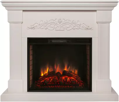 Электрокамин с широким очагом 2D Real-Flame