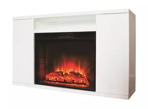 Электрокамин с широким очагом 2D Real-Flame