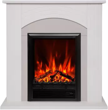 Электрокамин с широким очагом 2D Real-Flame