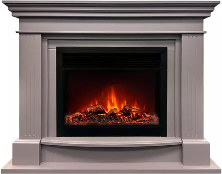 Электрокамин с широким очагом 2D Real-Flame