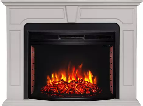 Электрокамин с широким очагом 2D Real-Flame