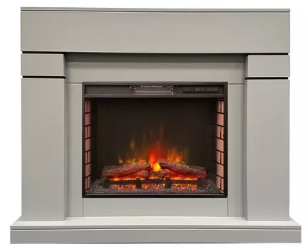 Электрокамин с широким очагом 2D Real-Flame