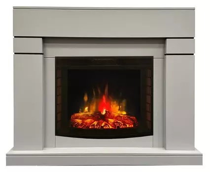 Электрокамин с широким очагом 2D Real-Flame